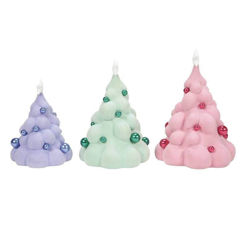 Department 56 Village Cross Mallowdream Tree Christmas Decoration - Set of 3 - 6015657