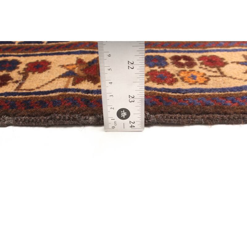 ECARPETGALLERY Hand-knotted Teimani Dark Navy Wool Rug - 3'1 x 4'6