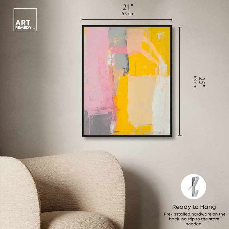 Tangerine Blush I Canvas by Art Remedy