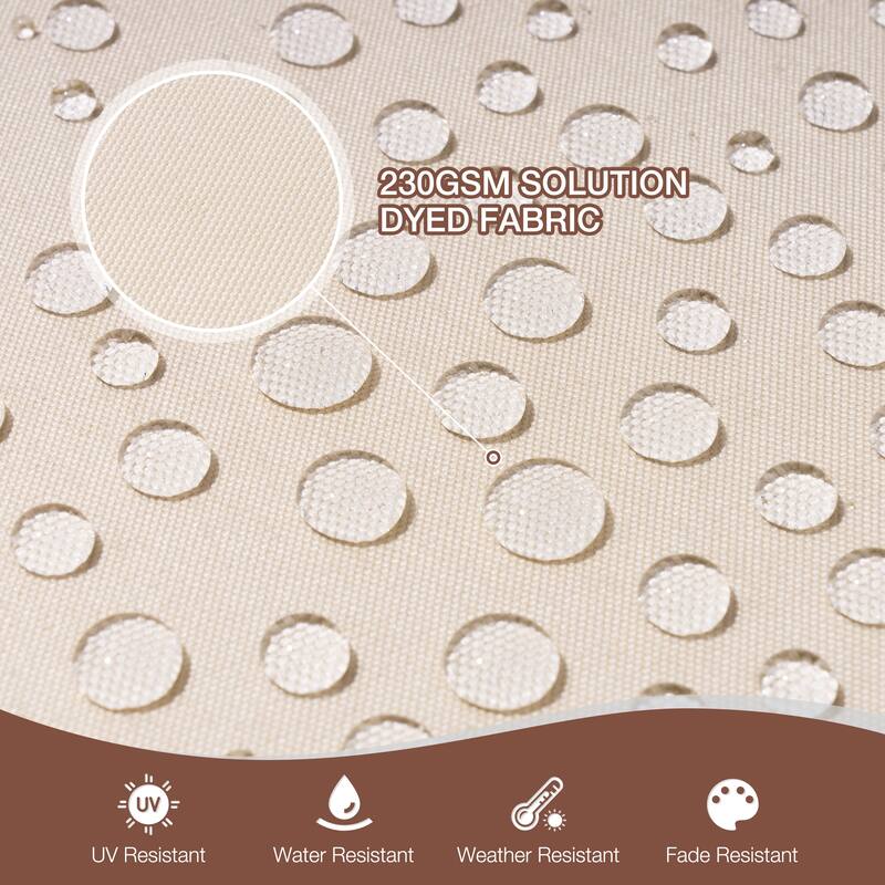 22''D x 21''W x 3.5''T Patio Fabric Outdoor Seat Cushions Set (Seat & Back)