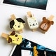 preview thumbnail 1 of 6, [Cute Animals-1] - Wooden Clips / Wooden Clamps / Mini Clips Yellow/White/Brown