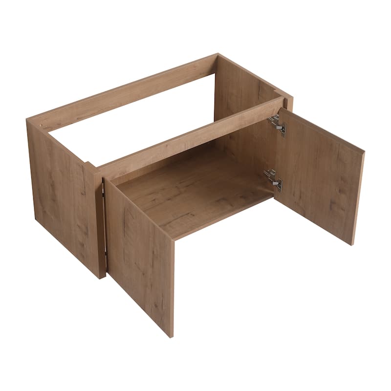 24/30/36/48/60 Inch Floating Bathroom Vanity Cabinet with Soft Close Door (Without Sink)