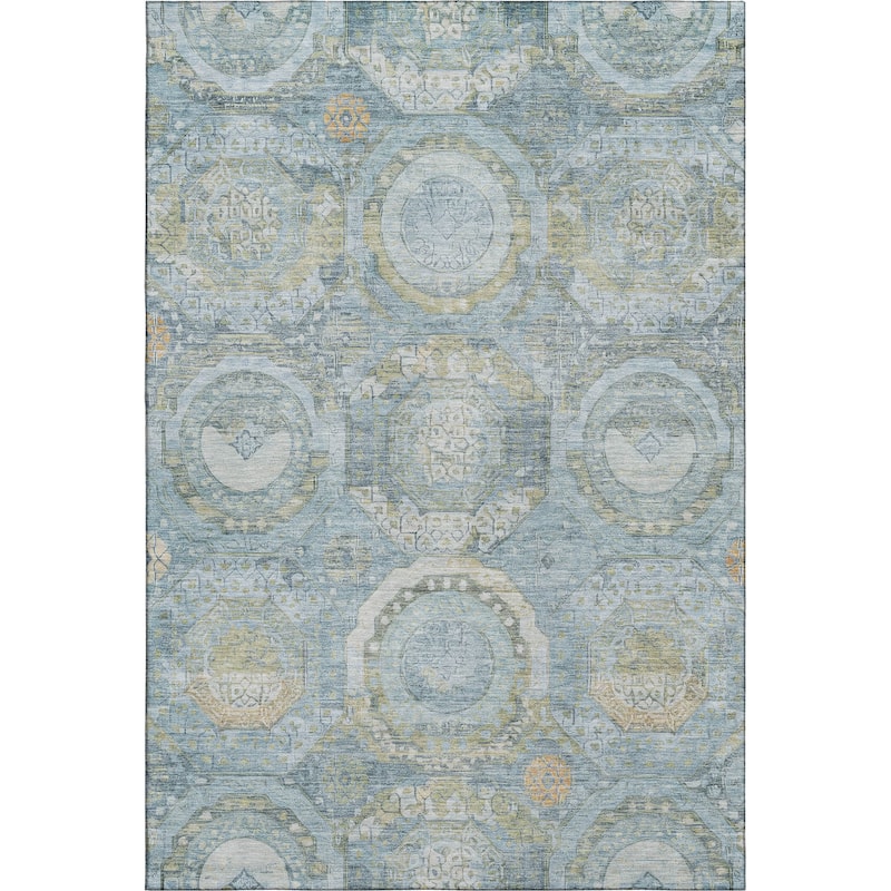 Premium Washable Super Soft Vintage Medallions Mayfield Rug