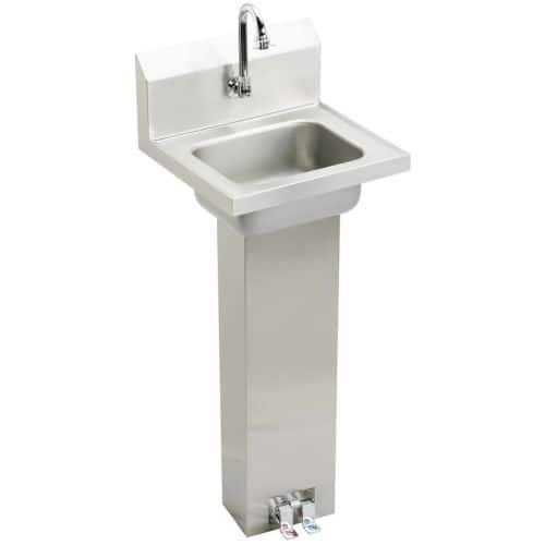 Shop Elkay Chsp1716c Stainless Steel Pedestal Mount Handwash Sink