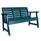 preview thumbnail 4 of 29, HIGHWOOD Weatherly Eco-Friendly 4-foot Garden Bench - N/A Nantucket Blue