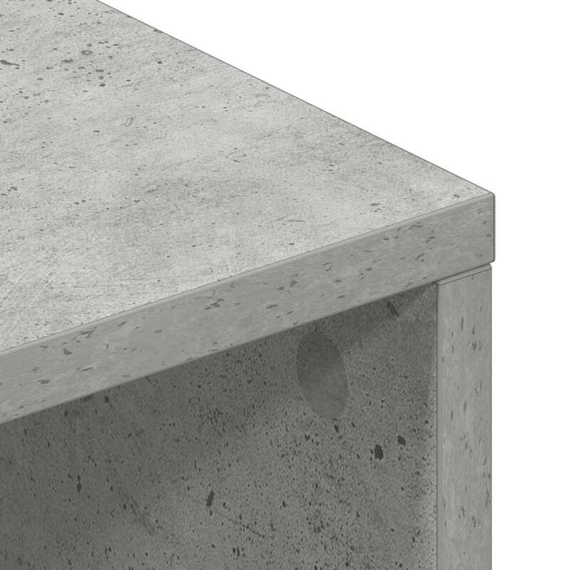 vidaXL TV Cabinet Concrete grey Engineered wood Standard TV Cabinet - 15.7 x 39.4 x 15.7 in