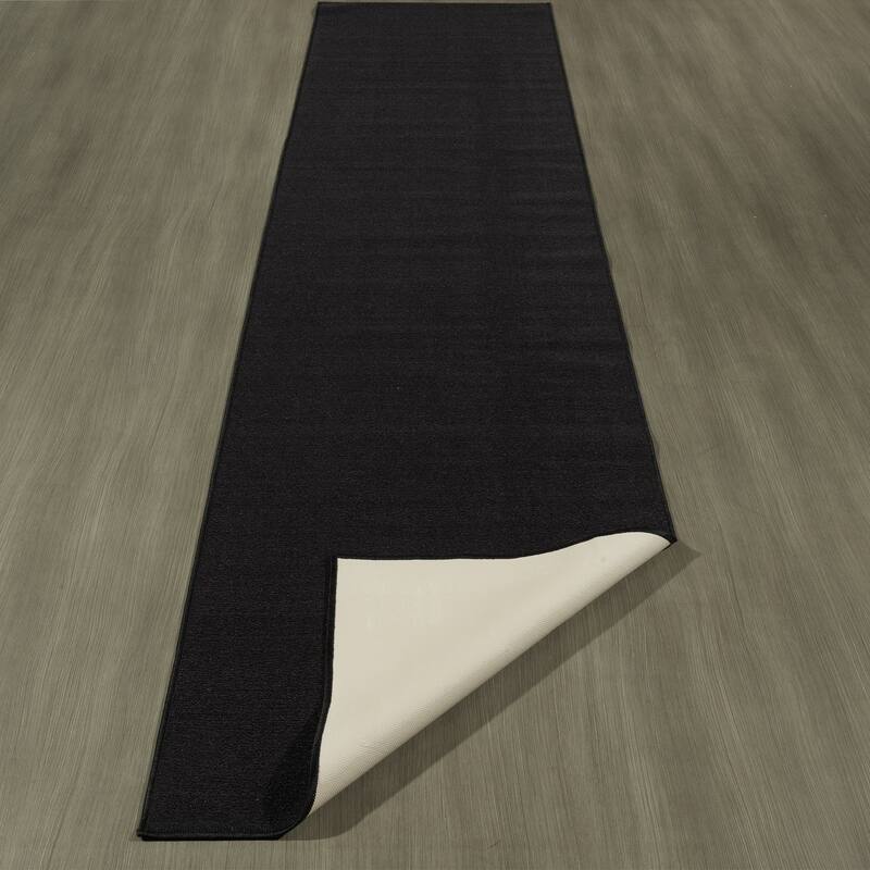 Sweet Home Stores Solid Aisle Hallway Kitchen Non-Slip Runner Rug