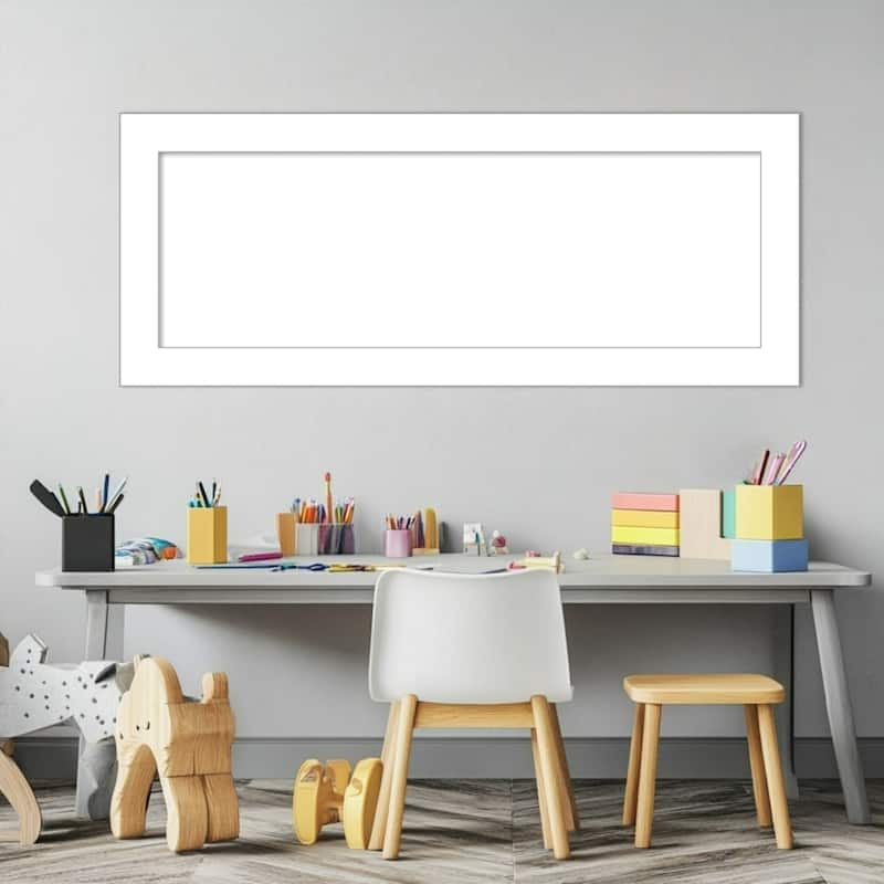 Amanti Art Wedge White Framed Dry Erase Magnetic Board