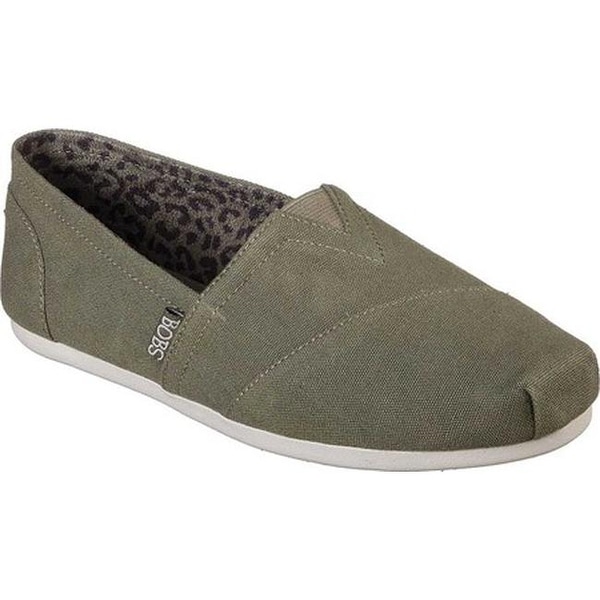 Shop Skechers Women's BOBS Plush Peace and Love Olive - Overstock 