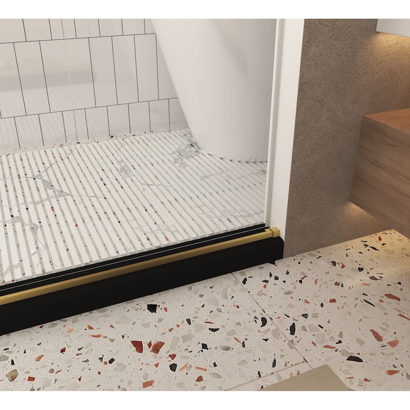 60" x 76" Sliding Frameless Shower Door - 60'' x 0.31'' x 76''