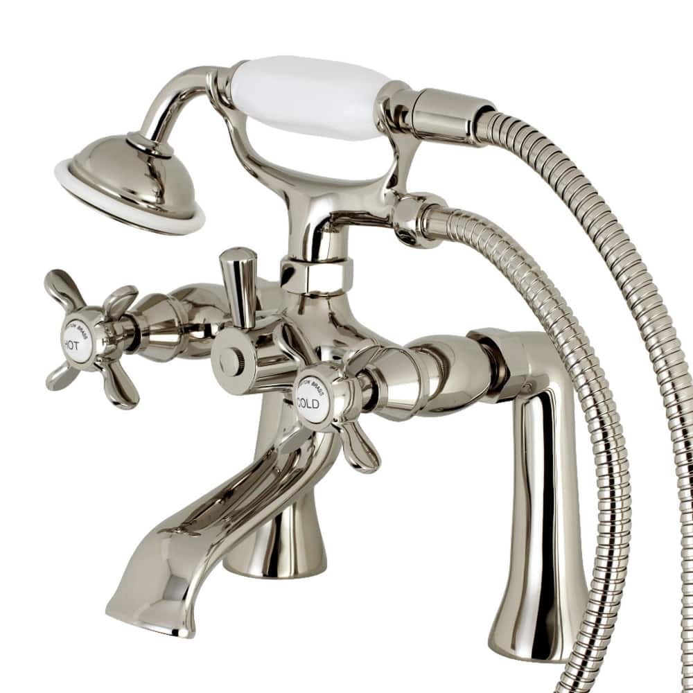 Kingston Brass Essex Deck Mounted Clawfoot Tub Filler with Built-In