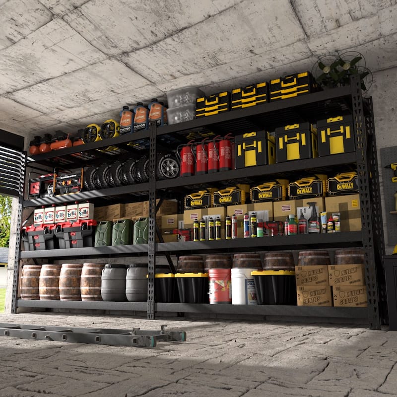 VEIKOUS Heavy Duty Metal Shelving Units, 2000 LBS Per Shelf Garage Storage Shelves with Adjustable Height