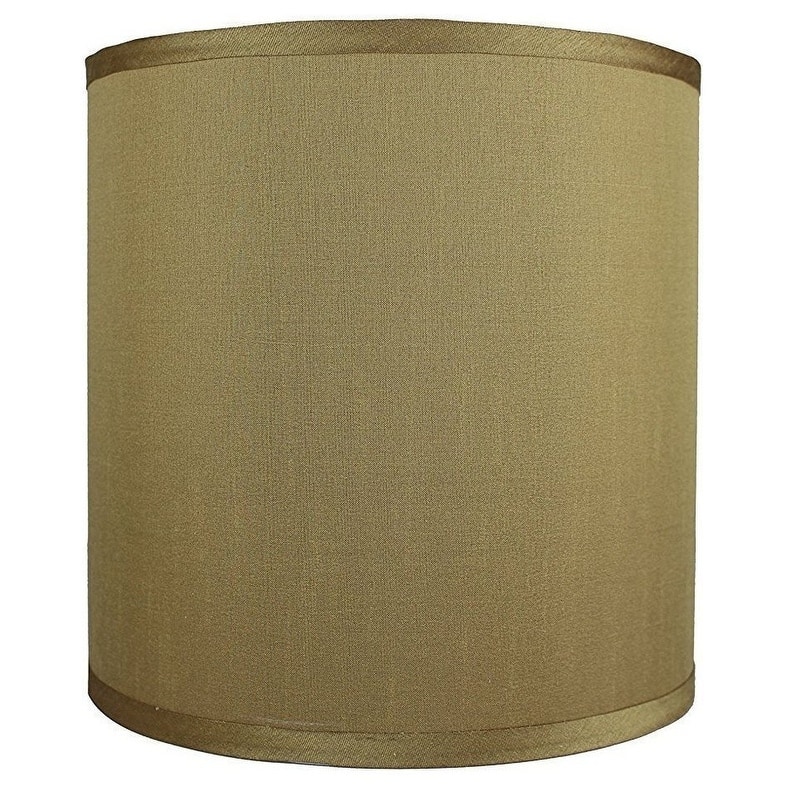 Classic Drum Faux Silk Lamp Shade 8-inch to 16-inch Available - 10" - Gold