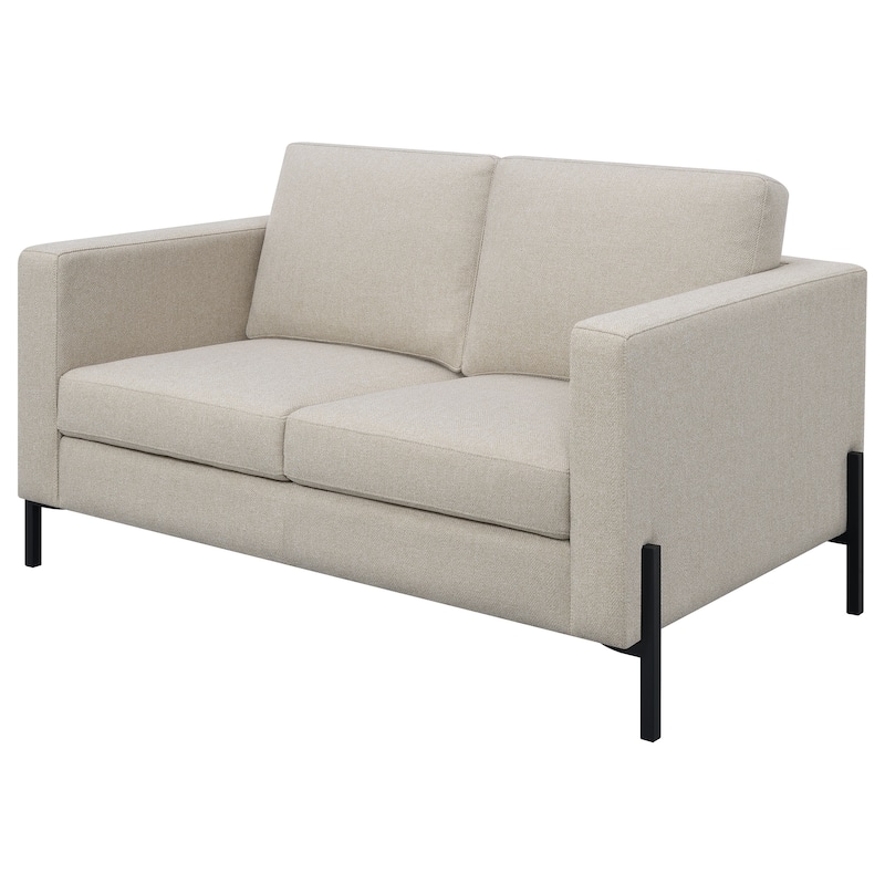 Tilly Transitional Upholstered Track Arm Loveseat