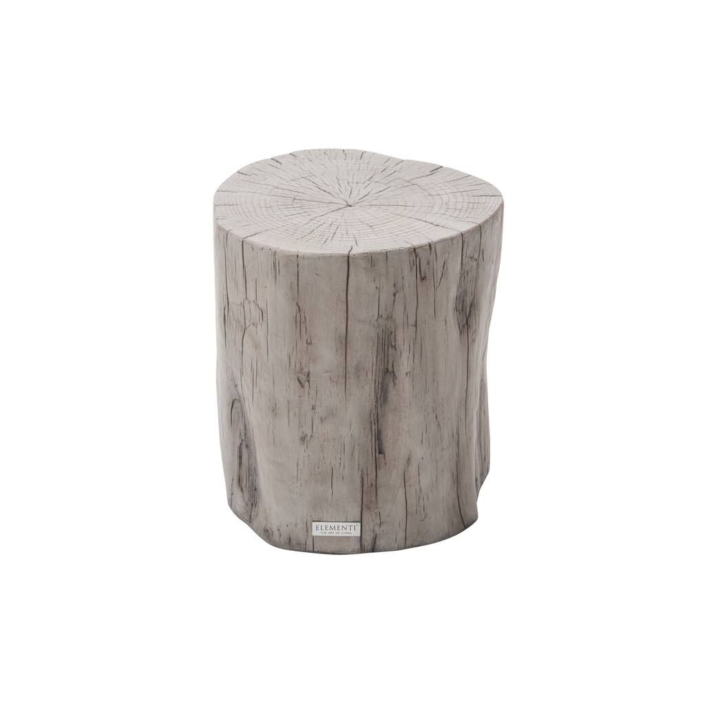 Elementi Home Daintree 19" Stump Concrete Side Table - 19.3 X 18.5 X 20