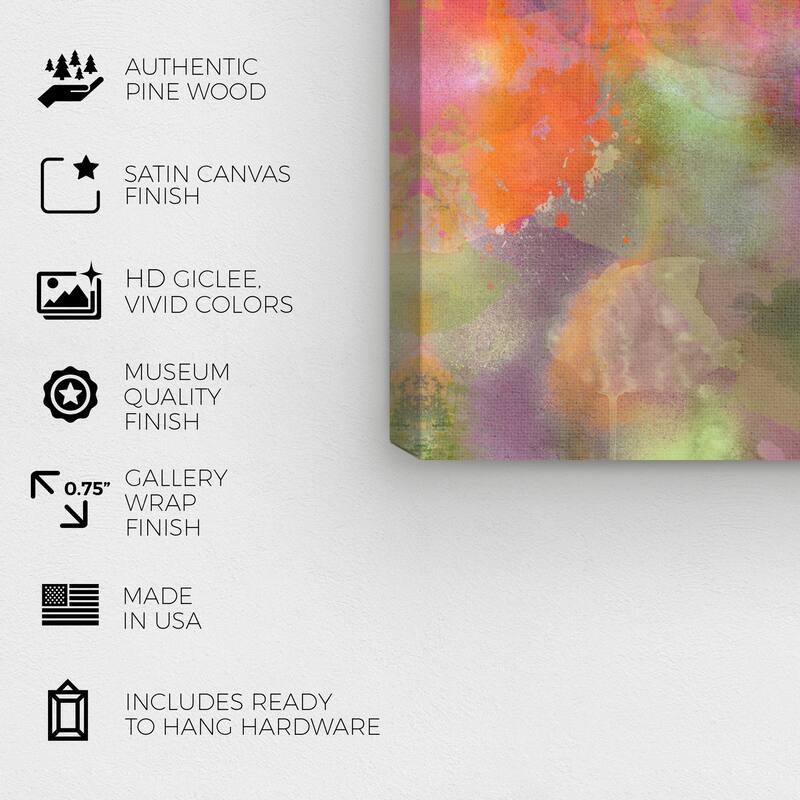 Wynwood Studio Canvas Abstract Darlini Green and Army Green Modern & Contemporary Wall Art Canvas Print