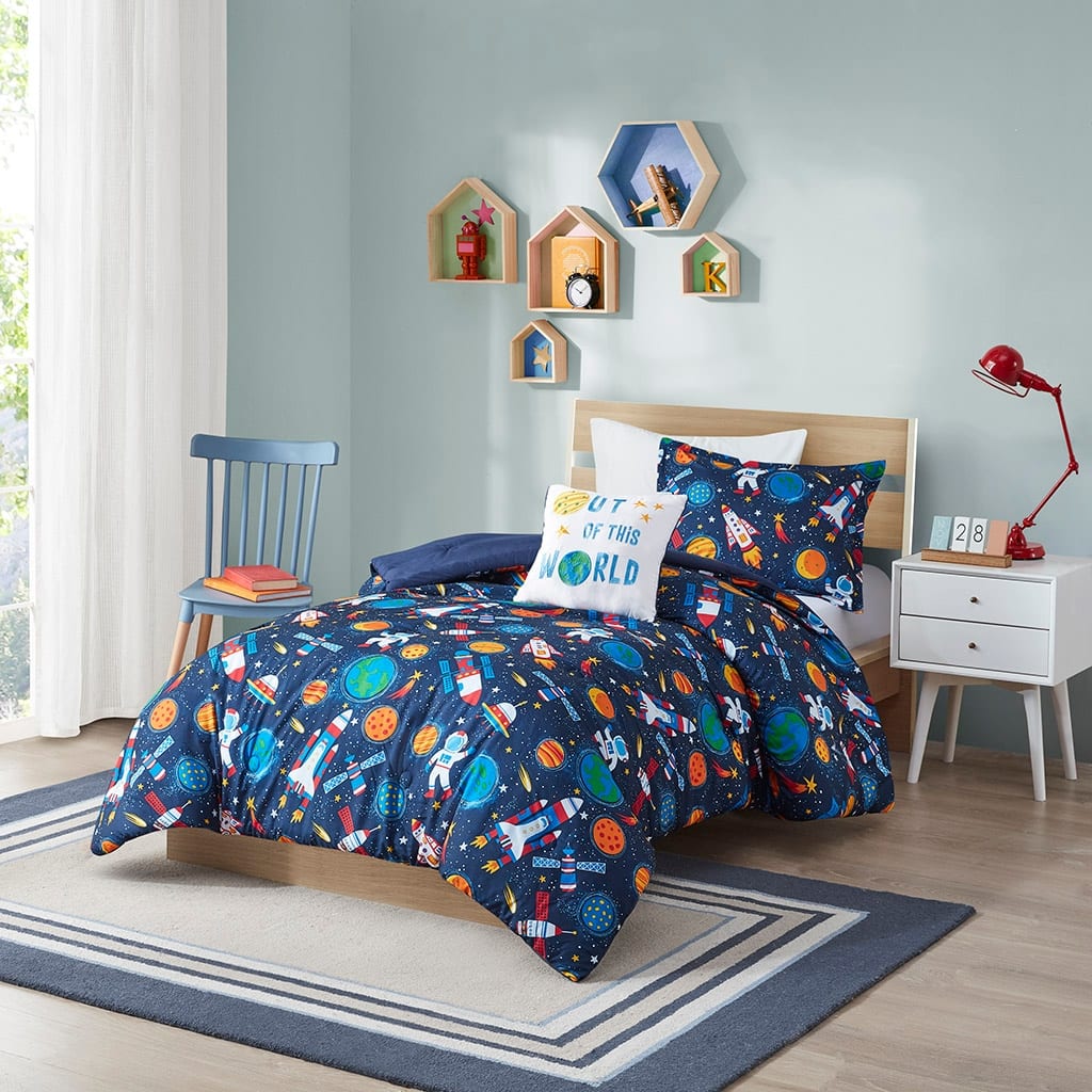 Conner Outer Space Comforter Set by Intelligent Design Kids