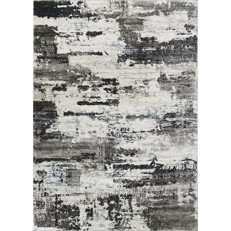 Rhapsody Cascade Multi Contemporary Area Rug - 5'3"x7'3"