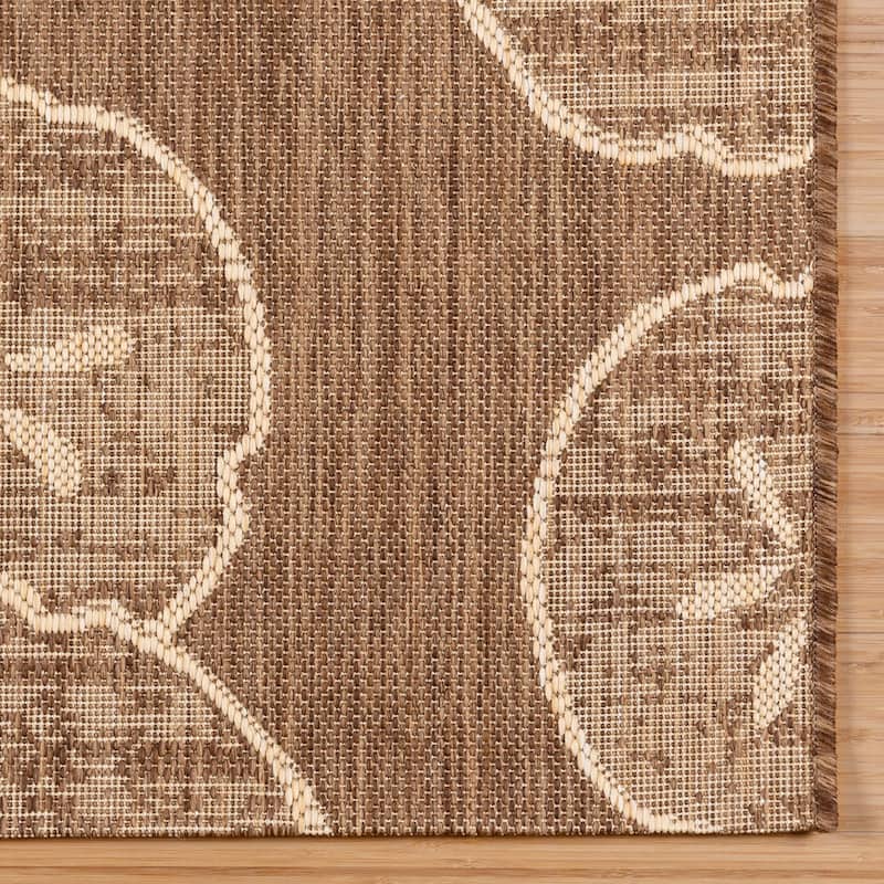 Disney Licensed Mickey Mouse Indoor Outdoor Flatweave Area Rug Tropical Surfing Polypropylene Coastal Accent Rug