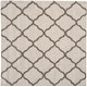 preview thumbnail 119 of 145, SAFAVIEH Hudson Shag Ariola Trellis 2-inch Thick Rug 5'3" Square - Ivory/Grey