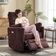 preview thumbnail 19 of 68, HOMYKA Power Rocker Swivel Recliner with USB and Type-C Ports