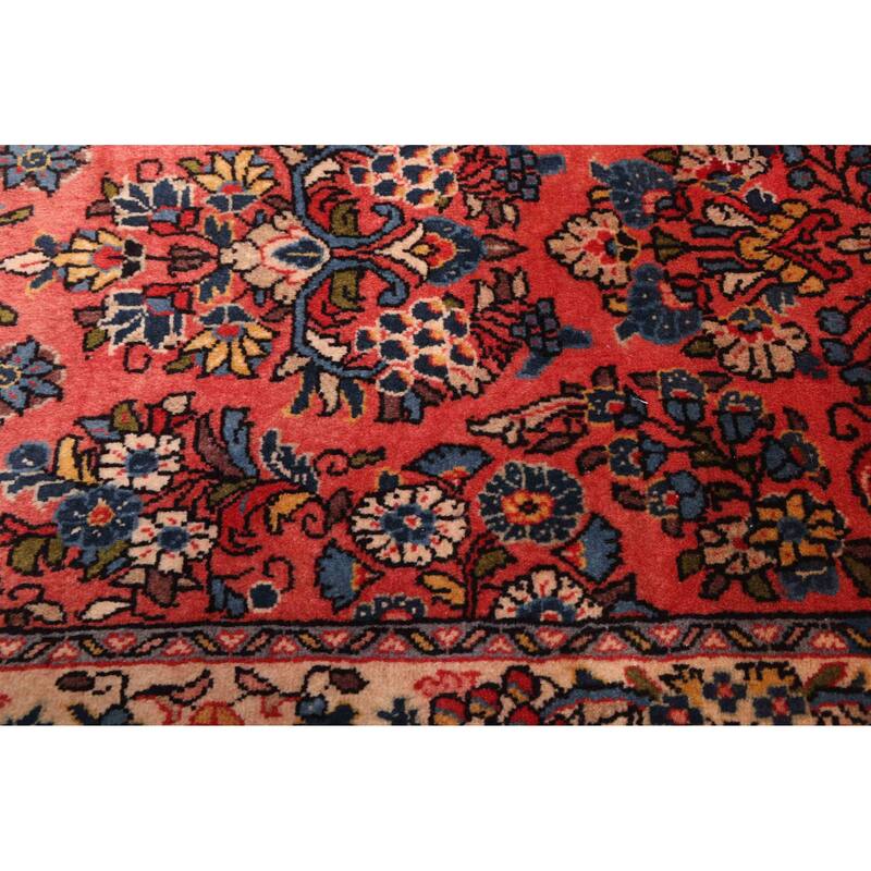 ECARPETGALLERY Hand-knotted Anadol Light Red Wool Rug - 2'4 x 7'7