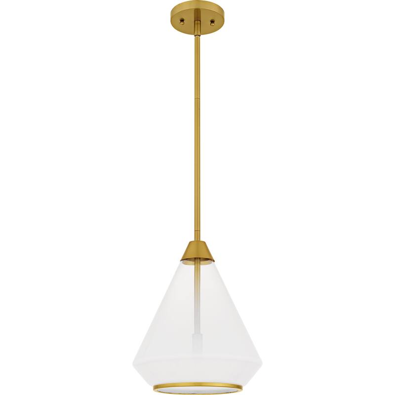 Haze 1-Light Brushed Gold Mini Pendant