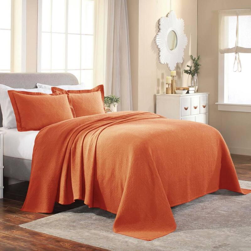 Superior Fleur De Lis Cotton Decorative Bedspread Set