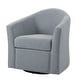 preview thumbnail 89 of 92, Modern Upholstered Swivel Barrel Chair Living Room Accent Chair