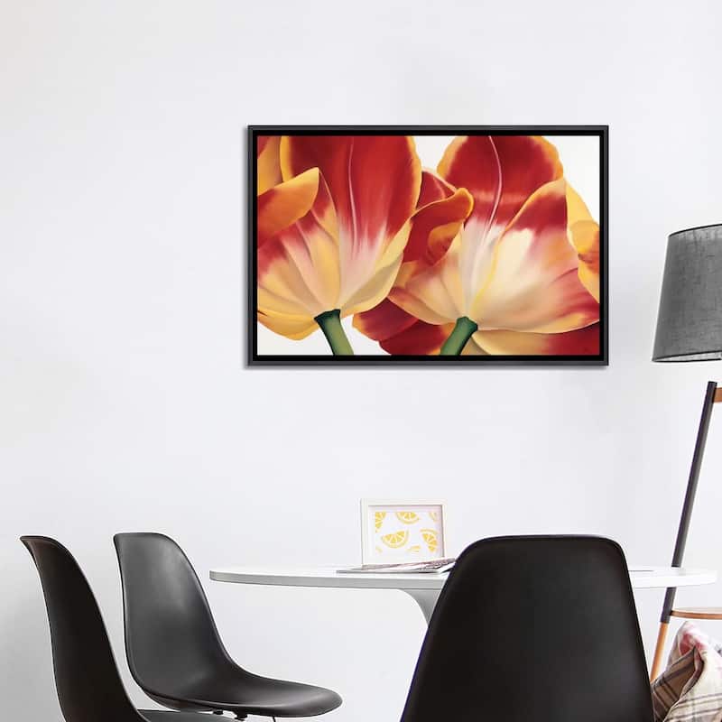 iCanvas "Fancy Flower III" by Yvonne Poelstra-Holzhaus Framed
