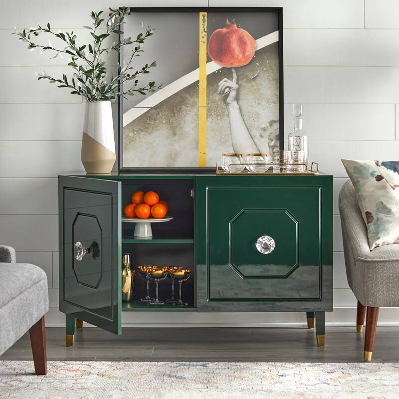 angelo:HOME Jaslene Glossy Glam Buffet Media Cabinet