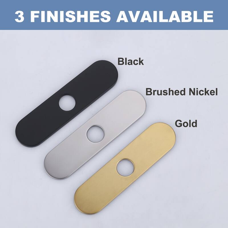 WOWOW Stainless Steel Kitchen Sink Faucet Hole Cover Deck Plate