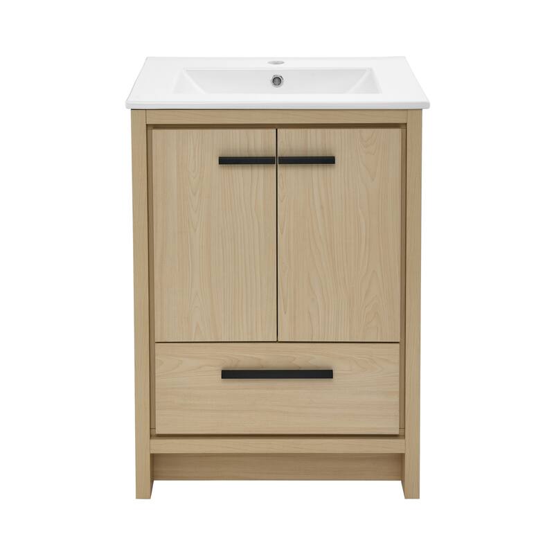 Virage 24 Freestanding, Bathroom Vanity In Natural Oak