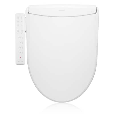 Brondell Thinline T22 Luxury Bidet Toilet Seat with Side Arm Control, White