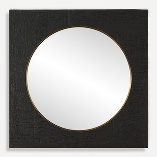 Uttermost 09984 Ember 42" Diameter Circular Framed Bathroom Mirror