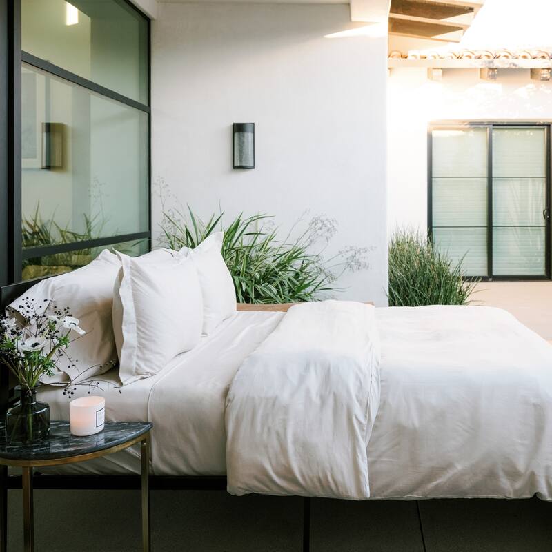 Jennifer Adams 400TC Long-Staple Cotton Sateen 3pc. Duvet Cover and Sham Set