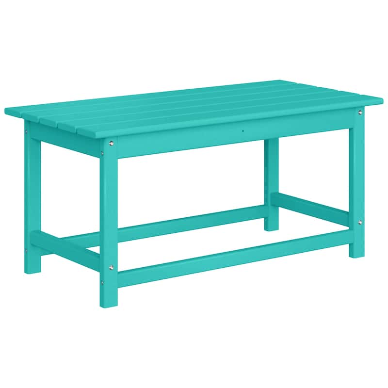 Laguna Hdpe All Weather Outdoor Patio Rectangular Coffee Table