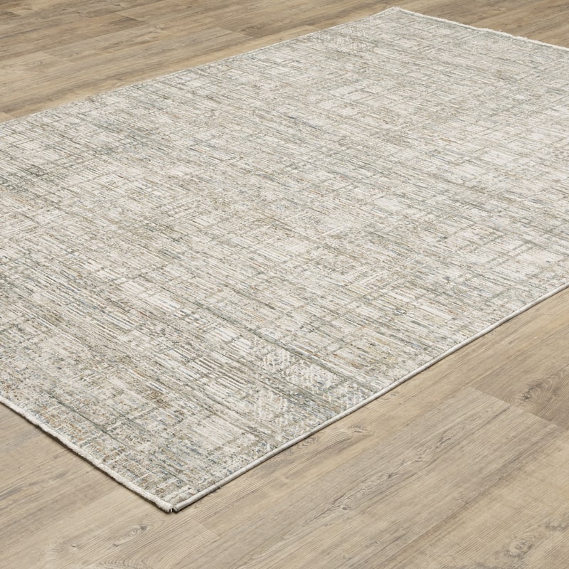Sienna Distressed Abstract Beige/ Multi Area Rug