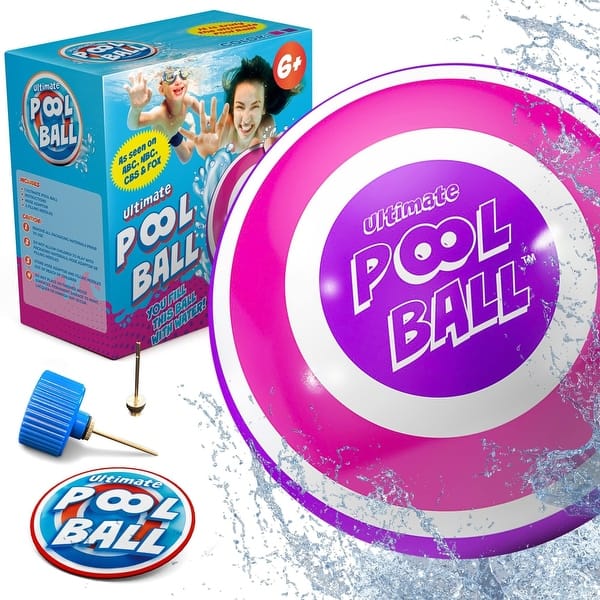 slide 2 of 5, Activ Life The Ultimate Pool Ball, Ultra-Durable & Bright, Pink/Purple 6 inches