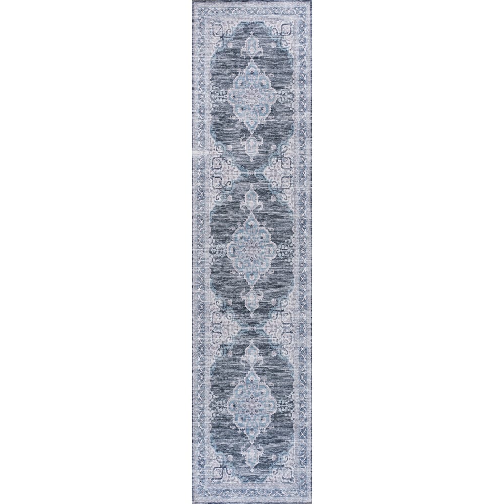 JONATHAN Y Chapell Cottage Medallion Machine-Washable Area Rug
