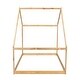 preview thumbnail 7 of 6, Natural Full Size Solid Wood House Bed with Roof for Kids, Boys and Girls, Bedroom