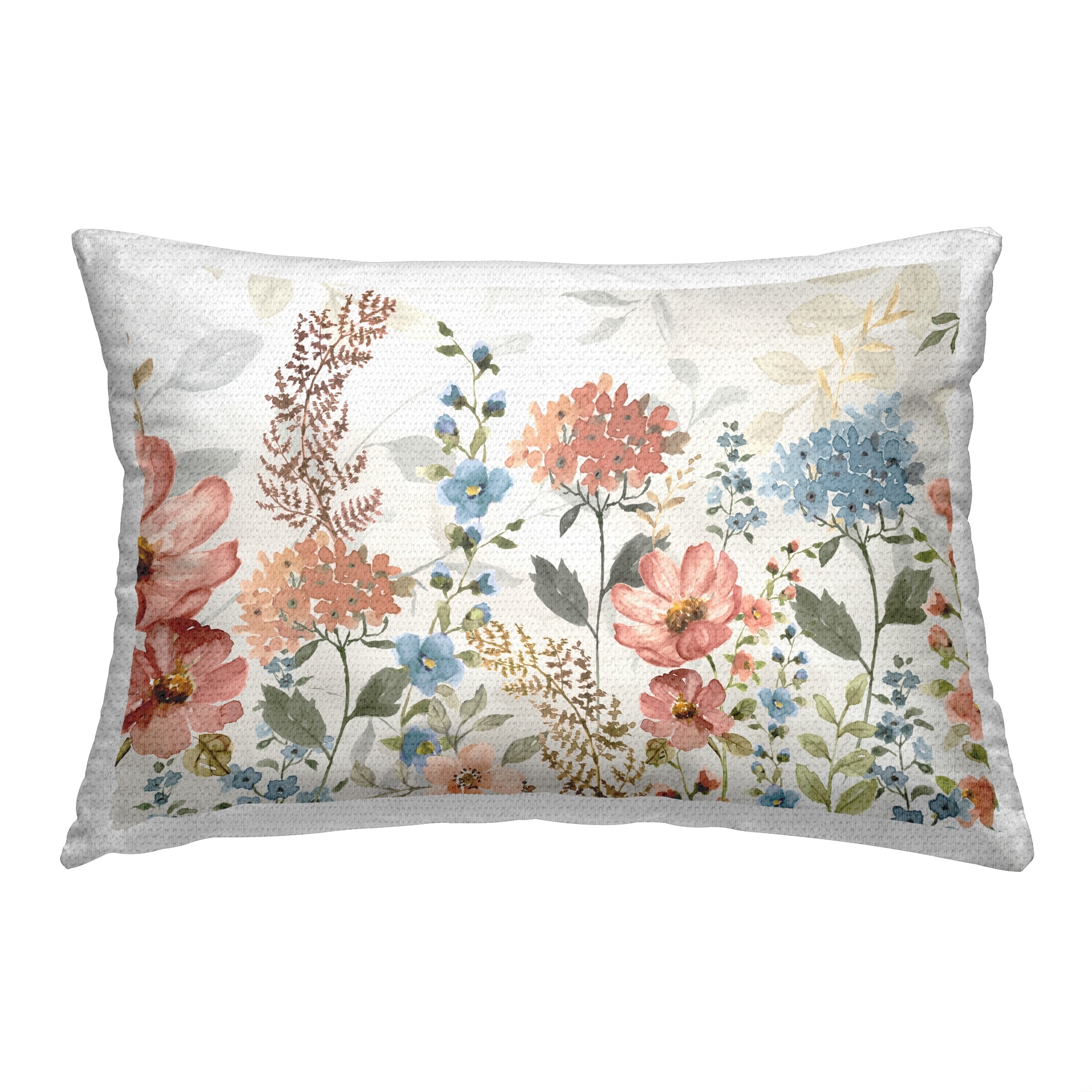 Stupell Spring Florals Pattern Printed Outdoor Throw Pillow Design by Nan