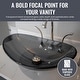 preview thumbnail 3 of 6, Eden Bath Dark Gray Canoe Glass Vessel Sink