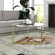 Option Brass with Glass Top