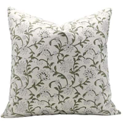 Fabdivine Cotton Outdoor Sofa Block print pillow Cover