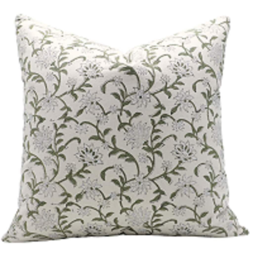 Fabdivine Cotton Outdoor Sofa Block print pillow Cover