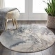 preview thumbnail 44 of 81, Nourison Maxell Modern Glam Abstract Area Rug 5'3" Round - Grey - Runner/Round