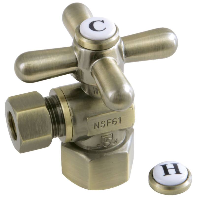 Kingston Brass Vintage Quarter Turn Valves (1/2" FIP X 3/8" O.D.