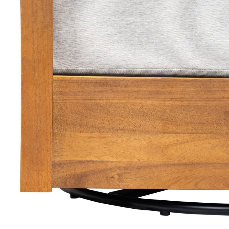 Christopher Knight Home - Alverra 3-Piece Outdoor Swivel Patio Chat Set with MGO Side Table