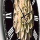preview thumbnail 2 of 4, Designart 'Isolated Dahlia Flower in Black' Oversized Floral Wall CLock